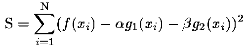 formule des moindres carrs